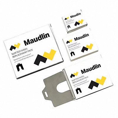 MAUDLIN PRODUCTS MSB00220 Slotted Shim B-3x3 Inx0.002In Pk20