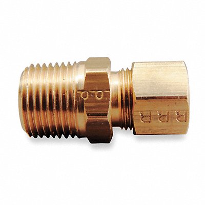 PARKER 68C86 Connector Brass CompxM 1/2Inx3/8In PK10