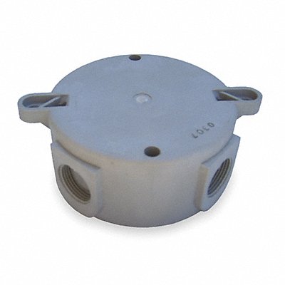 HUBBELL KILLARK NV2XG Hazardous Location Ceiling Box 4 3/4 L 4 3/4 W 2 H Grey