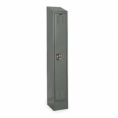 HALLOWELL URB12881ASBHG D4815 Wardrobe Locker Louvered 1 Wide 1 Tier Grey