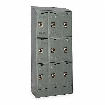 HALLOWELL URB32583ASBHG D4827 Locker 3x3Locker Drk Gry 83 x36 x15 Assm
