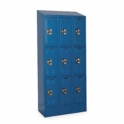 HALLOWELL URB32283ASBMB D4825 Locker 3x3Locker Mrn Bl 82 x36 x12 Assm