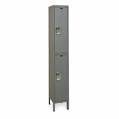 HALLOWELL UY12582HG K4109 Locker 2x1Locker Drk Gry 78 x12 x15 Unassembled