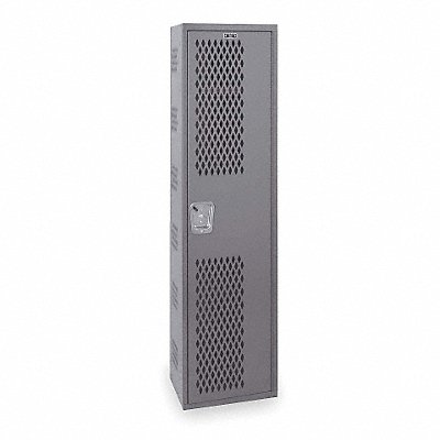 HALLOWELL HWBA2121HG Wardrobe Locker 1x1Locker Grey 72 x12 x12 Assm