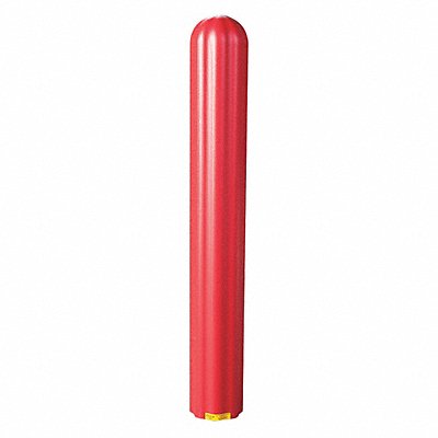 GRAINGER 1732R F0486 Bollard Cover Red 5 4/5 in Dia