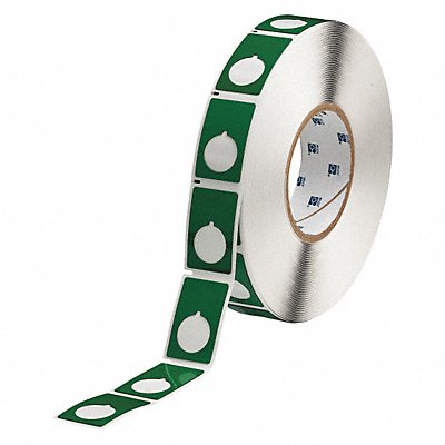 BRADY THTEP1685935GN Label Green Glossy Polyester 1-13/64 W
