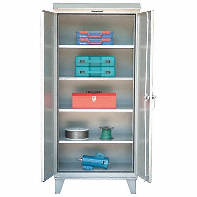 STRONG HOLD 36WP244 Storage Cabinet 78 x36 x24 Silver 4Shlv