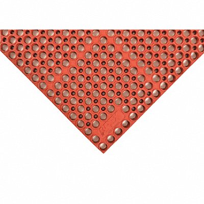NOTRAX T11S3958RD Interlock Drainage Mat Red 3ft3 x4ft10