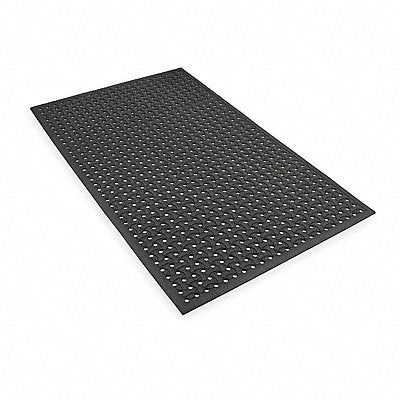 NOTRAX T18S0035BL Reversibl Drainage Mat Black 3 ft.x5 ft.