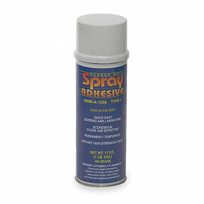 ABILITY ONE 8040009386860 Spray Adhesive 17 fl oz Aerosol Can