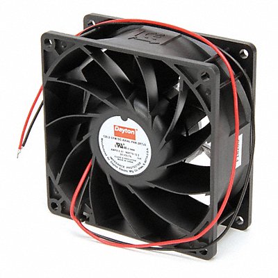 DAYTON 2RTJ3 Axial Fan Square 3-5/8 H 123 CFM