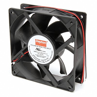 DAYTON 2RTJ7 Axial Fan Square 4-11/16 H 170 CFM