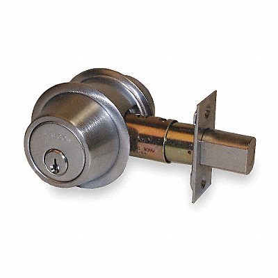 FALCON LOCK D131CP6626 Deadbolt HD Satin Chrome SFIC Not Incl.