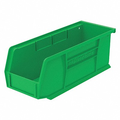 AKRO-MILS 30224GREEN F8685 Hang and Stack Bin Green Plastic 4 in