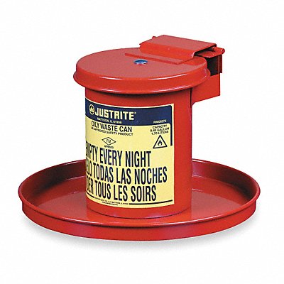 JUSTRITE 9400 Dip Tank 1/2 gal RedGalvanised Steel