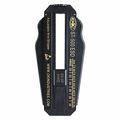 OK INDUSTRIES ST500ESD ESD Safe Adjust. Wire Stripper 20-30 AWG