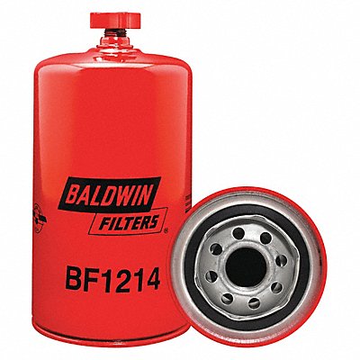 BALDWIN FILTERS BF1214 Fuel Filter 7-13/32x3-11/16x7-13/32 In
