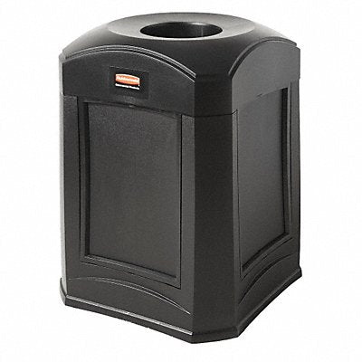 RUBBERMAID COMMERCIAL PRODUCTS FG9W0200BLA Garbage Can 35 gal Black Plastic