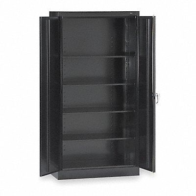 TENNSCO 7224BK Storage Cabinet 72 x36 x24 Black 4Shlv