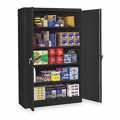 TENNSCO J1878ABK Storage Cabinet 20 ga. 78 in H 48 in W