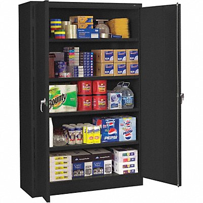 TENNSCO J2478SUBK Storage Cabinet 78 x48 x24 Black 4Shlv
