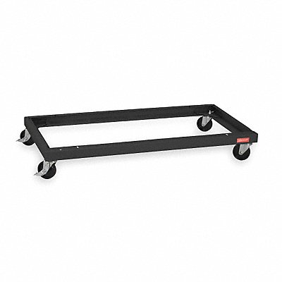 TENNSCO CK4824BK Castor Kit Carbon Steel Blk 24 Dx48 W