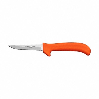 DEXTER RUSSELL 11263 Poultry Knife Wide 3 1/4 In Poly Orange