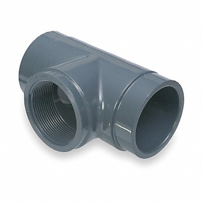 GRAINGER 802020 Tee 2 in Pipe Size Schedule 80 PVC