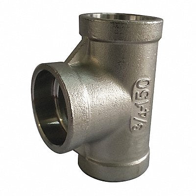 GRAINGER 60TE111SW010 Tee 316 SS 1 in Pipe Size Class 150