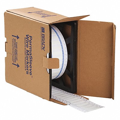 BRADY 3PS2502WT Label 2 in W 1 in L Polyolefin