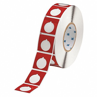 BRADY THTEP1695935RD Push Button Label Red Polyester