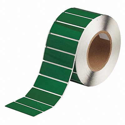 BRADY THTEP1765935GN Label Green Glossy Polyester 3 in W