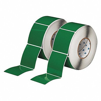 BRADY THTEP1785935GN Label Green Glossy Polyester 3 in W