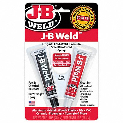 J-B WELD 8265S Epoxy Adhesive Tube 1 1 Mix Ratio