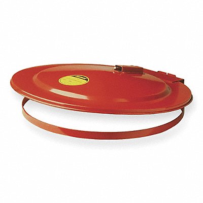 GRAINGER 26730 Drum Cover Red Steel 30 gal