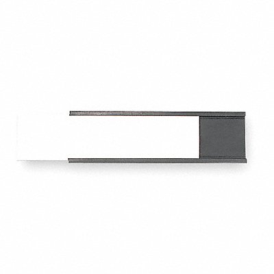GRAINGER 2VAK3 Label Holder Dark Brown C-Channel PK25