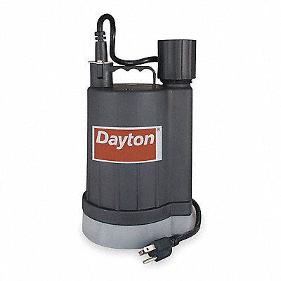 DAYTON 2VAN7 Plug in Utility Pump 9ft 11.75in H 120VAC