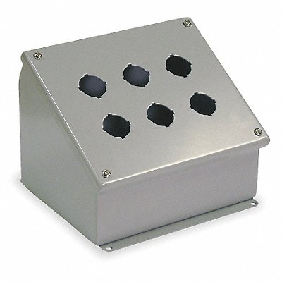 WIEGMANN WPBA6 Push Button Enclosure 30mm 6Holes Steel