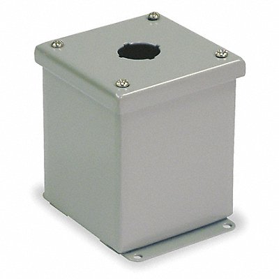 WIEGMANN PBGX1 Push Button Enclosure 22mm 1Hole CarbSteel