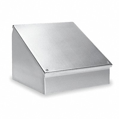 WIEGMANN WC08C16 Sloped Top Metallic Enclosure 8InHx16InWx7InD