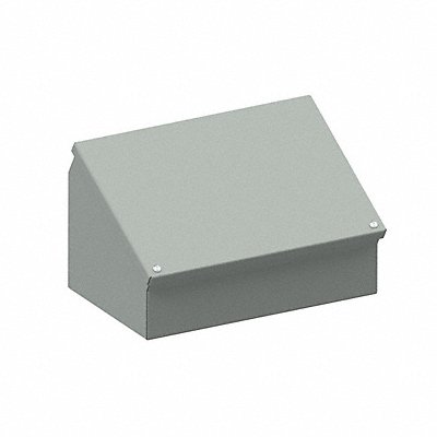 WIEGMANN WC08C12 Sloped Top Metallic Enclosure 8InHx12InWx7InD