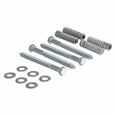 GRAINGER CS33KIT4 Concrete Mounting Kit F/4 Holes
