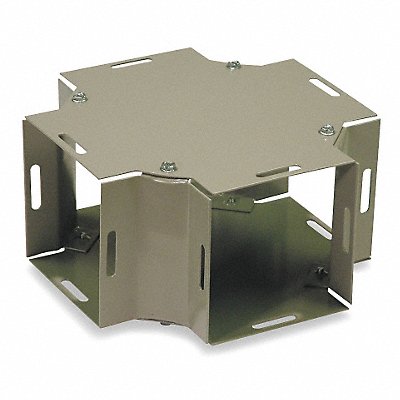 WIEGMANN X0404 Wireway Cross 4x4 Sq In 16 Gauge Steel
