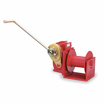 THERN 482B Hand Winch Worm Gear w/Brake 4000 lb.