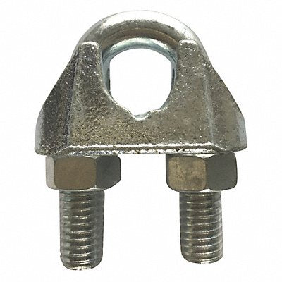 DAYTON 2VKH9 Wire Rope U-Bolt Clip 1/8 in Rope dia.