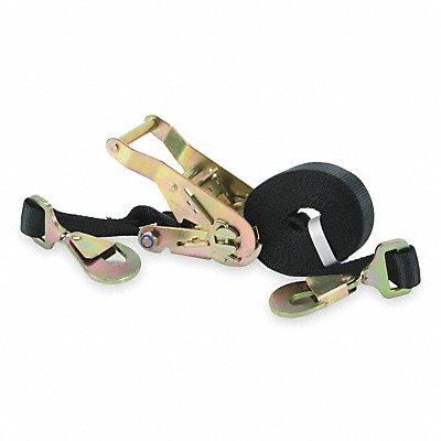 GRAINGER 2VKP6 Tie Down Strap Snap-Hook Black