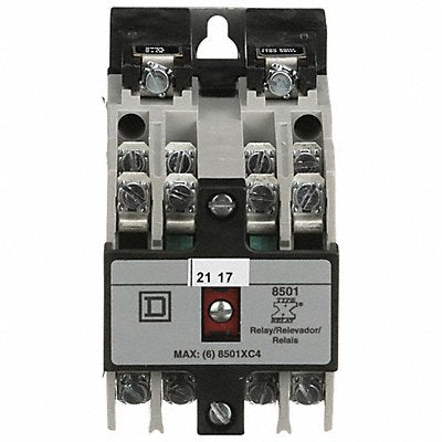 SQUARE D 8501XMO60V02 H2724 NEMA Control Relay 6NO 110/120VAC 20A