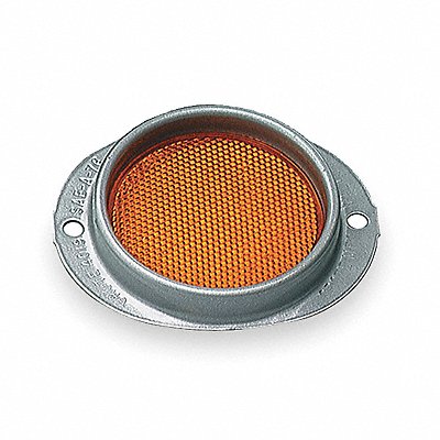 GROTE 40193 Reflector Round Yellow 4-11/16 L