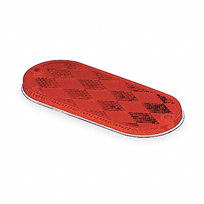 GROTE 41032 Reflector Oval Red 4-3/8 L
