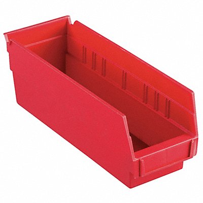 AKRO-MILS 30120RED F8466 Shelf Bin Red Indstr Grd Poly 4 in